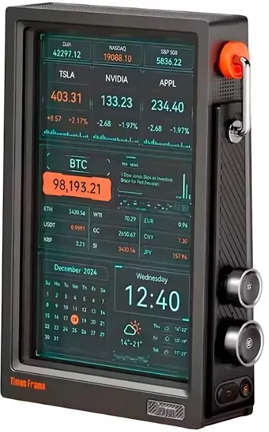 Мультимедійний смарт дисплей фоторорамка Divoom Times Frame Black - фото - №1