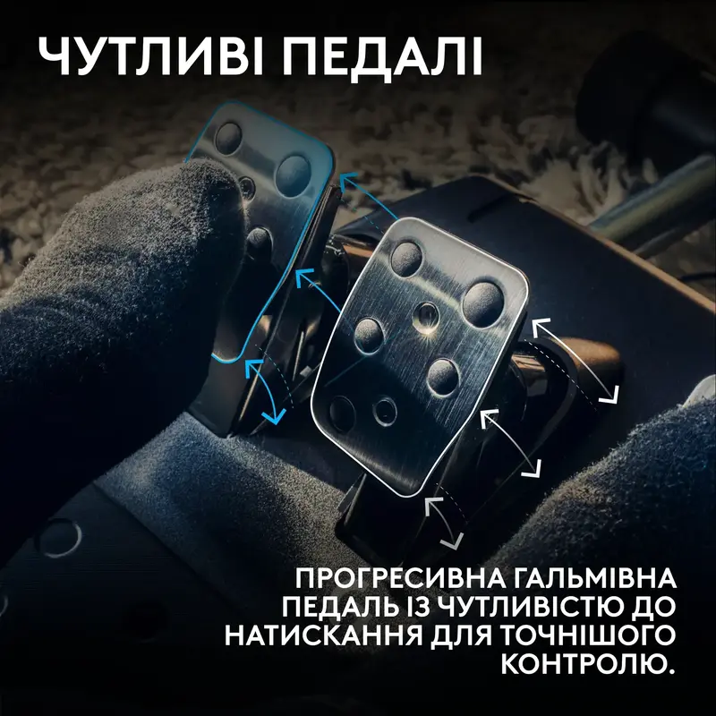 Руль Logitech G923 PC/PS - BLACK - USB (L941-000149) - фото - №6
