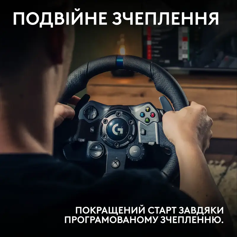 Кермо Logitech G923 PC/XB - BLACK - USB (L941-000158) - фото - №4