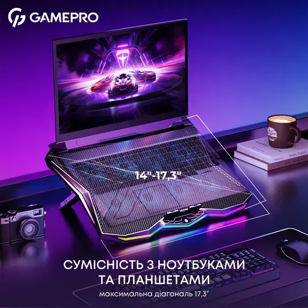 Охолоджуюча підставка для ноутбука Gamepro CP680 - фото - №3