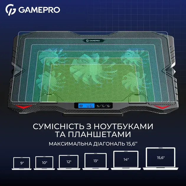 Охолоджуюча підставка для ноутбука Gamepro CP560 - фото - №12