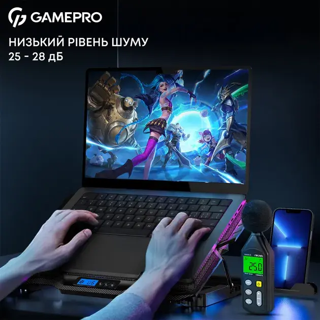 Охолоджуюча підставка для ноутбука Gamepro CP560 - фото - №1