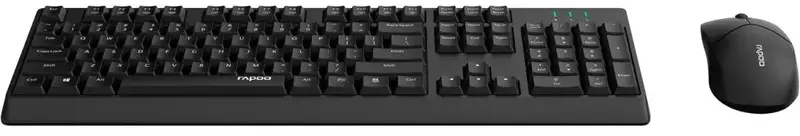 Комплект RAPOO X1500 wireless, black - фото - №1