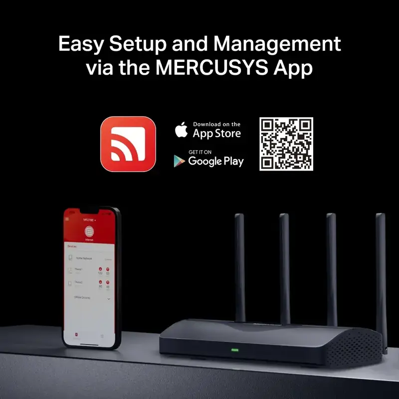 Iнтернет роутер Mercusys MR27BE Wi-Fi 7 (2.4Gz/5Gz) 688+2880Мбит/с - фото - №7