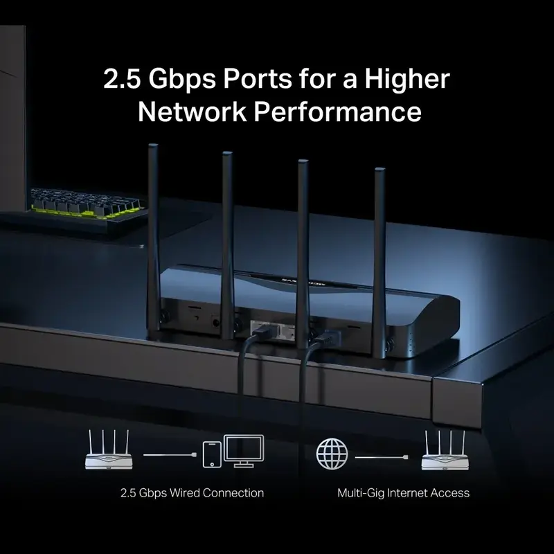 Iнтернет роутер Mercusys MR27BE Wi-Fi 7 (2.4Gz/5Gz) 688+2880Мбит/с - фото - №3