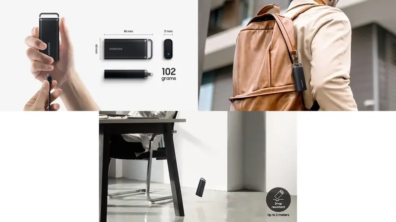 Зовнiшнiй SSD Samsung 2TB USB 3.2 Gen 1 Type-C T5EVO Shield - фото - №6