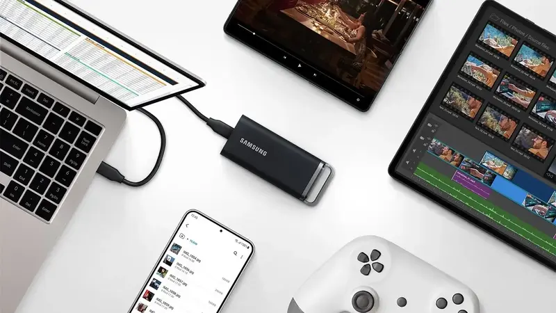 Зовнiшнiй SSD Samsung 2TB USB 3.2 Gen 1 Type-C T5EVO Shield - фото - №5