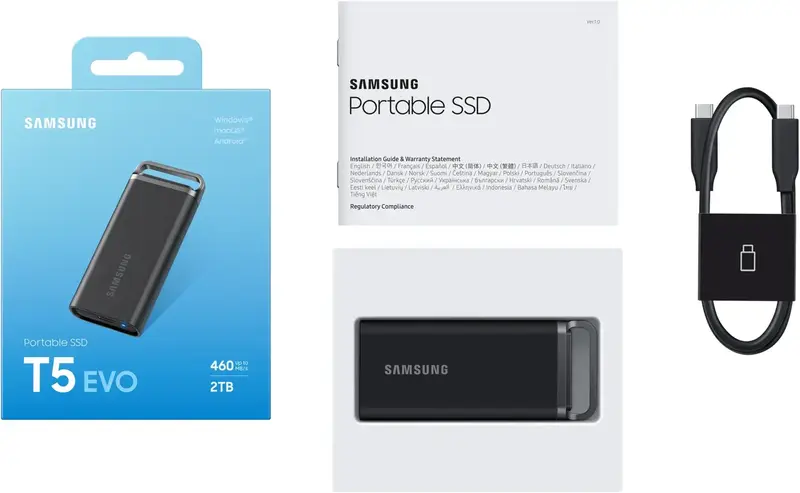 Зовнiшнiй SSD Samsung 2TB USB 3.2 Gen 1 Type-C T5EVO Shield - фото - №3
