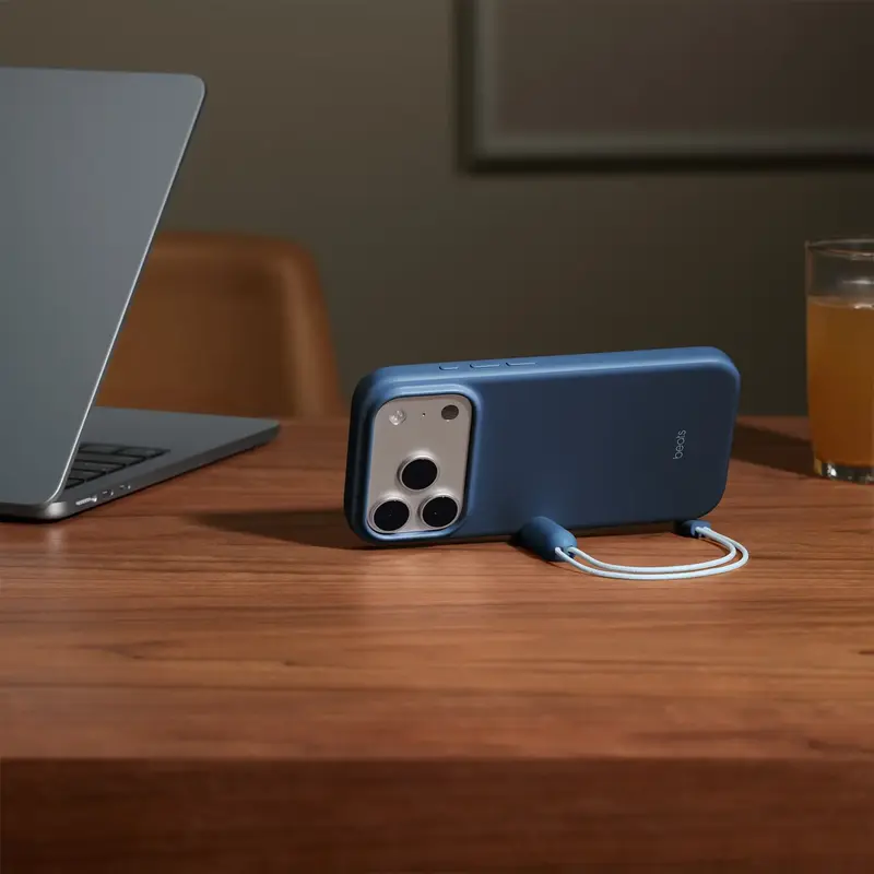 Чохол Beats iPhone 17 Pro Kickstand Case with MagSafe and Camera Control Bedrock Blue (MGTP4LL/A) - фото - №4