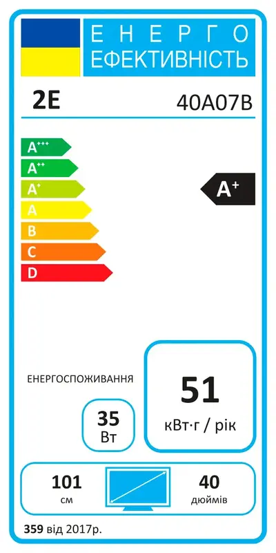 Телевізор 2E-40A07B - фото - №13