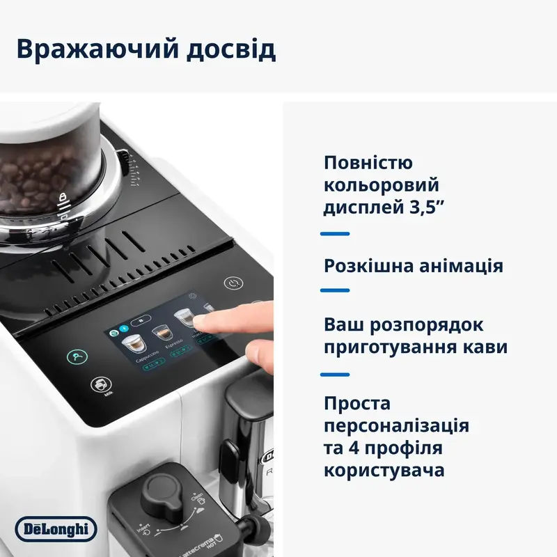 Кавомашина DeLonghi EXAM 440.55 W - фото - №3