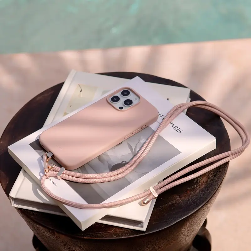 Чехол для Iphone 16 Pro UNIQ COEHL MAGNETIC CHARGING CRME - BALLET PINK (UNIQ-IP6.3P(2024)-CREMBPNK) - фото - №5