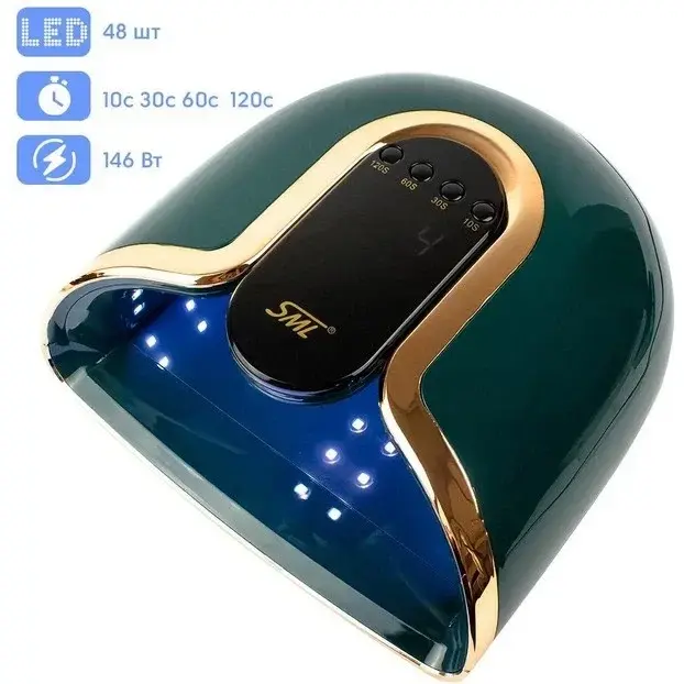 Лампа для манікюру SML S12\146Вт 48led Green - фото - №4