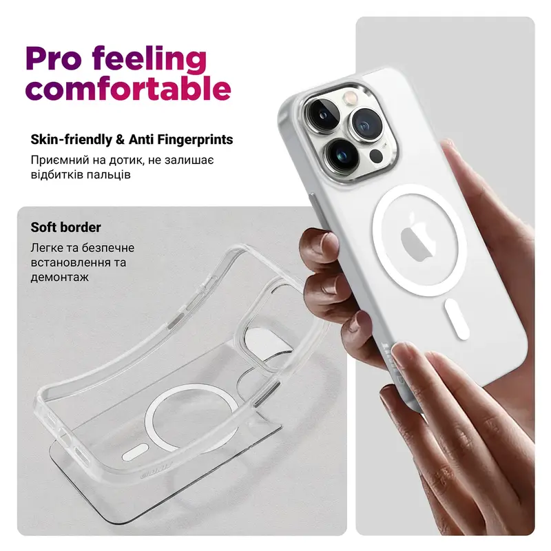 Чехол ArmorStandart Unit MagSafe для Samsung S25 Ultra Matte Clear Silver (ARM82266) - фото - №2