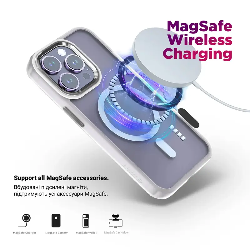 Чехол ArmorStandart Unit MagSafe для Samsung S25 Ultra Matte Clear Silver (ARM82266) - фото - №3