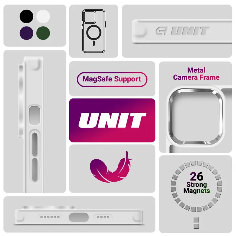 Чехол ArmorStandart Unit MagSafe для Samsung S25 Ultra Matte Clear Silver (ARM82266) - фото - №4