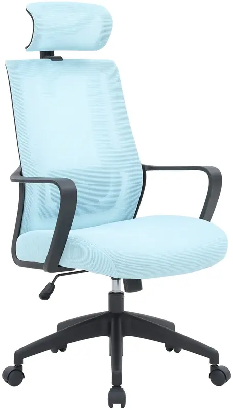 Кресло офисное Officepro Harmony OC310-B-BL-BL Black/Blue - фото - №6