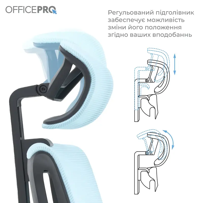 Кресло офисное Officepro Harmony OC310-B-BL-BL Black/Blue - фото - №5