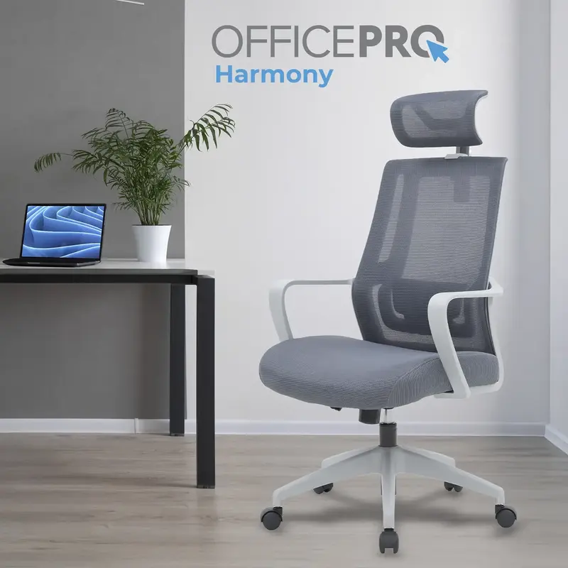Крісло офісне Officepro Harmony OC310-G-G-G Gray - фото - №6