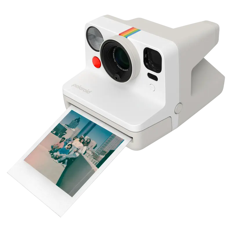 Фотоапарат Polaroid Now Gen 3 Pebble White + Color Film Bundle (8 photos) - фото - №3