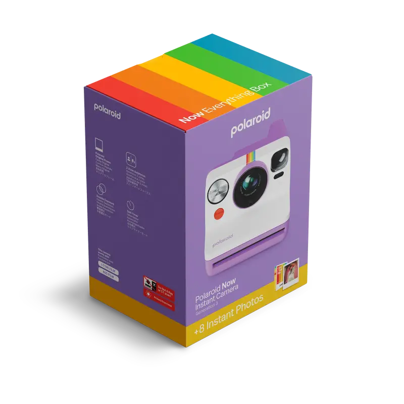 Фотоапарат Polaroid Now Gen 3 Purple + Color Film Bundle (8 Photos) - фото - №10