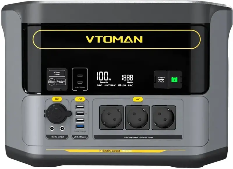 Зарядна станція Vtoman FlashSpeed 1500 PB-58 - фото - №0