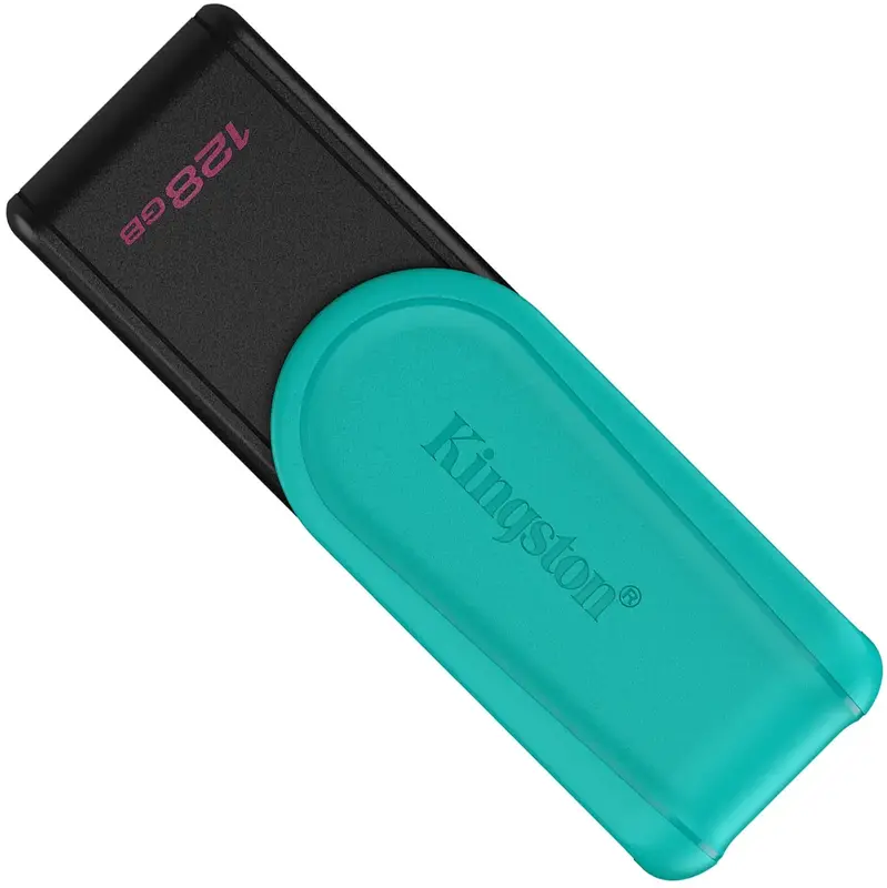 USB-Flash Kingston Exodia S 128Gb чорна/бiрюзова - фото - №0