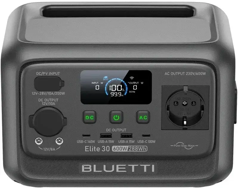 Зарядная станция Bluetti Elite 30 V2, (600 Вт, 228 Втч) LiFePO4 - фото - №4