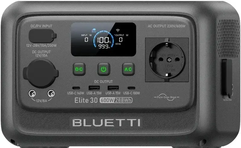 Зарядная станция Bluetti Elite 30 V2, (600 Вт, 228 Втч) LiFePO4 - фото - №1