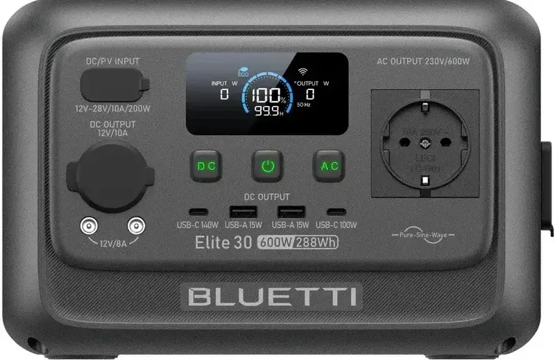 Зарядная станция Bluetti Elite 30 V2, (600 Вт, 228 Втч) LiFePO4 - фото - №0
