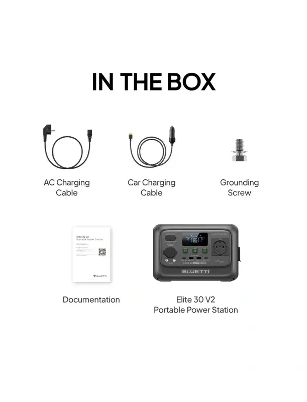 Зарядная станция Bluetti Elite 30 V2, (600 Вт, 228 Втч) LiFePO4 - фото - №5