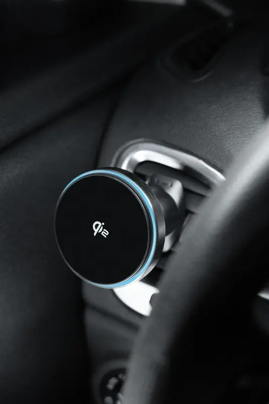 Автомобільний тримач з Бездротовим ЗП Proove Titanium Circle Qi2 15W (Black) - фото - №4