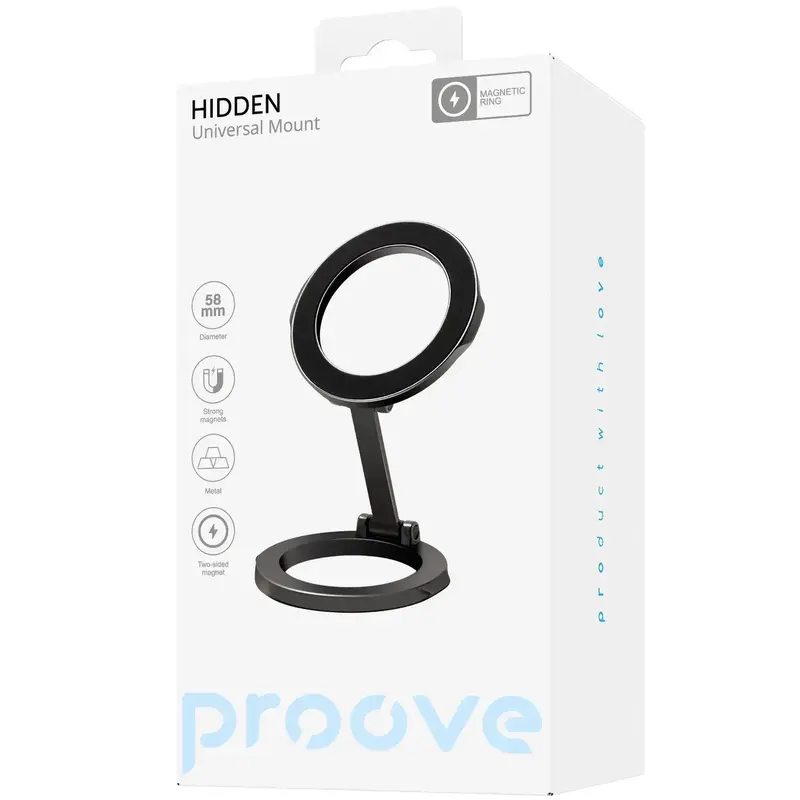 Автомобільний тримач Proove Hidden Universal Type Car Mount (Gray) - фото - №8