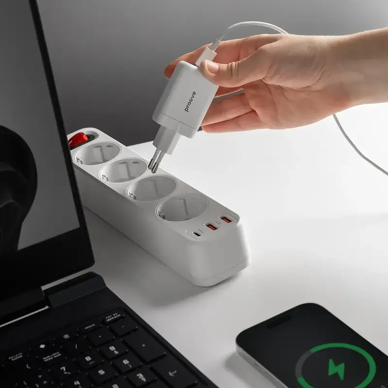 Ун. МЗП Proove Silicone Power 2 Type-C 40W білий - фото - №8
