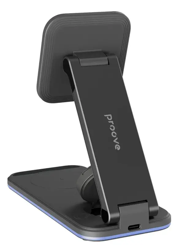 Бездротовий ЗП Proove Magnetic Energy Fold 3 in 1 чорний - фото - №2