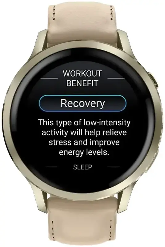 Смарт-годинник Garmin Venu 4 (41 мм) місячне золото із силіконовим та шкіряним ремінцями - фото - №5