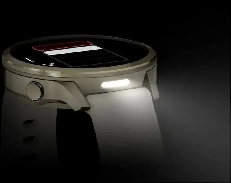 Смарт-годинник Garmin Venu 4 (41 мм) місячне золото із силіконовим та шкіряним ремінцями - фото - №8