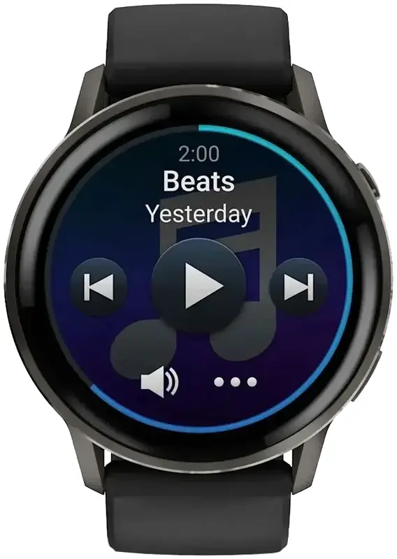 Смарт-годинник Garmin Venu 4 (45 мм) сланцевий із чорним силіконовим ремінцем - фото - №3