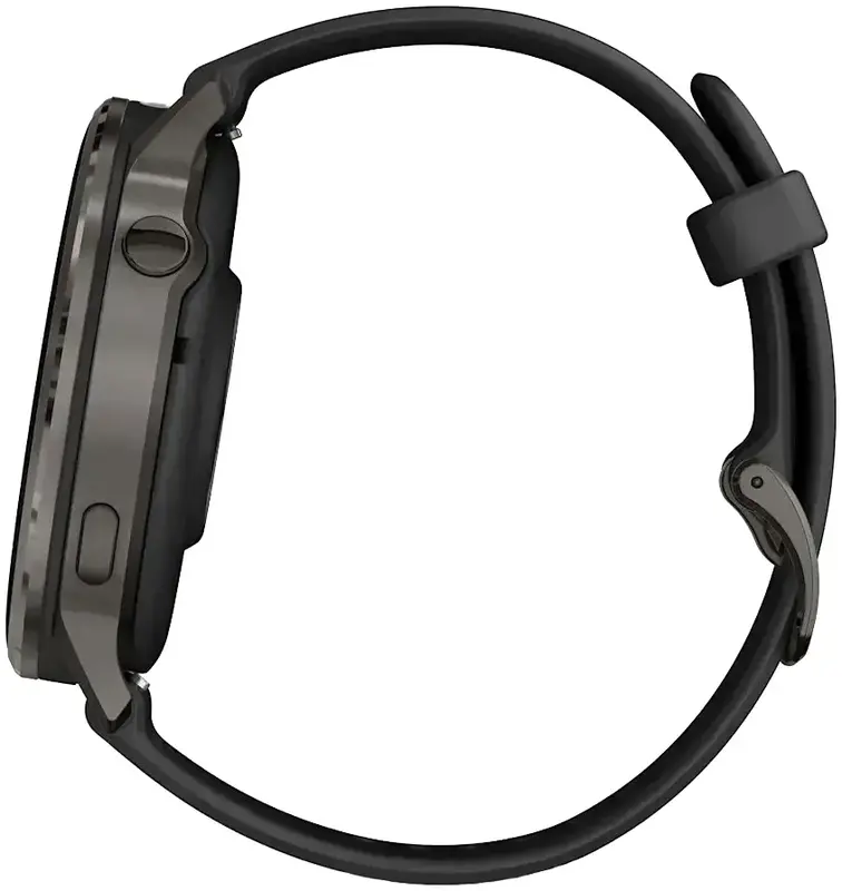 Смарт-годинник Garmin Venu 4 (45 мм) сланцевий із чорним силіконовим ремінцем - фото - №6