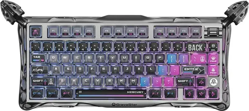 Клавіатура механічна GravaStar Mercury K1 Pro 80keys,cyberpunk - фото - №0
