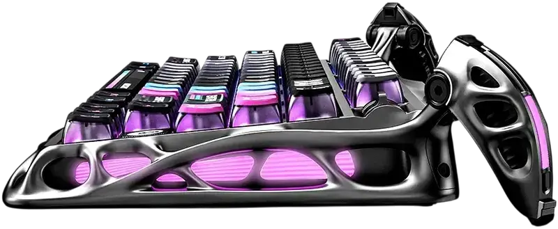 Клавіатура механічна GravaStar Mercury K1 Pro 80keys,cyberpunk - фото - №6