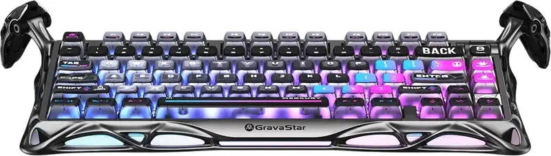 Клавіатура механічна GravaStar Mercury K1 Pro 80keys,cyberpunk - фото - №1