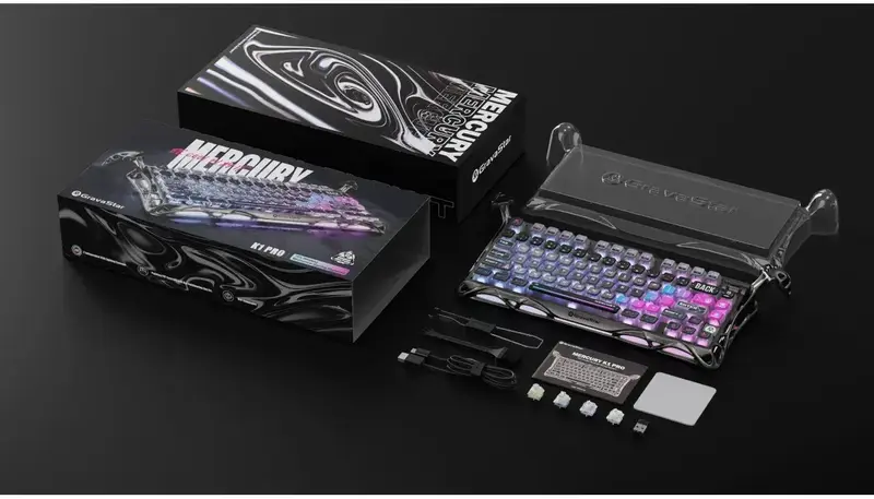 Клавіатура механічна GravaStar Mercury K1 Pro 80keys,cyberpunk - фото - №10