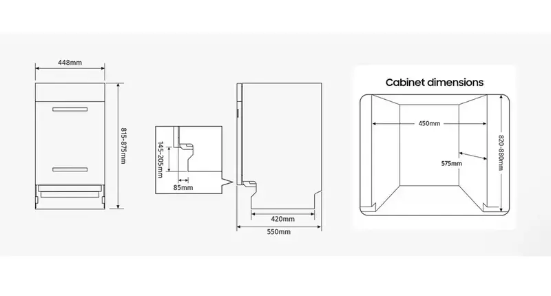 Посудомийна машина вбудована Samsung DW50R4070BB/UA - фото - №13