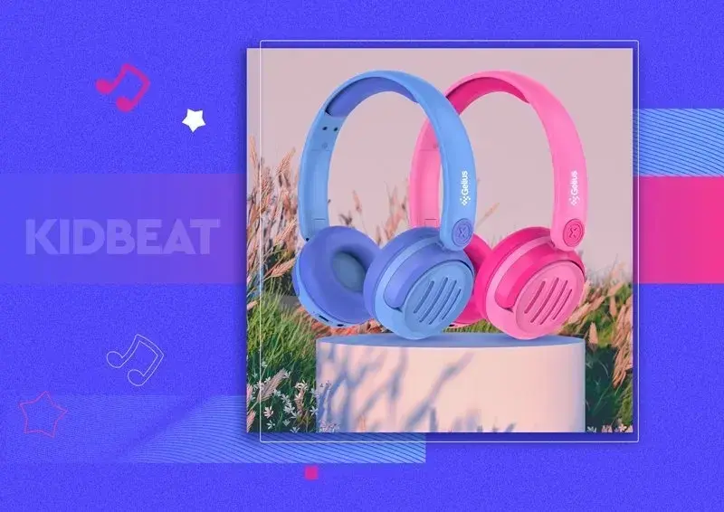 Беспроводные детские наушники Gelius KIDBeat GP HP-008 Blue - фото - №8