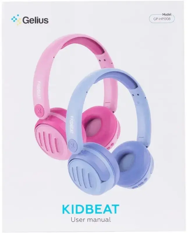 Беспроводные детские наушники Gelius KIDBeat GP HP-008 Blue - фото - №1