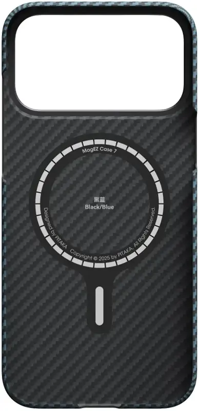 Чехол Pitaka Ultra-Slim Twill Blue/Grey for iPhone 17 Pro Max (KI1706BPM) - фото - №2