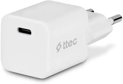 Ун. МЗП Ttec SmartCharger (2SCG20B) GAN PD USB-C 20W бiлий - фото - №3