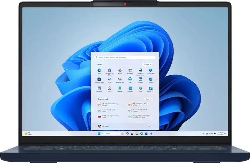 Ноутбук Lenovo IdeaPad Slim 3 14IRH10 Cosmic Blue (83K000AJRA) - фото - №3