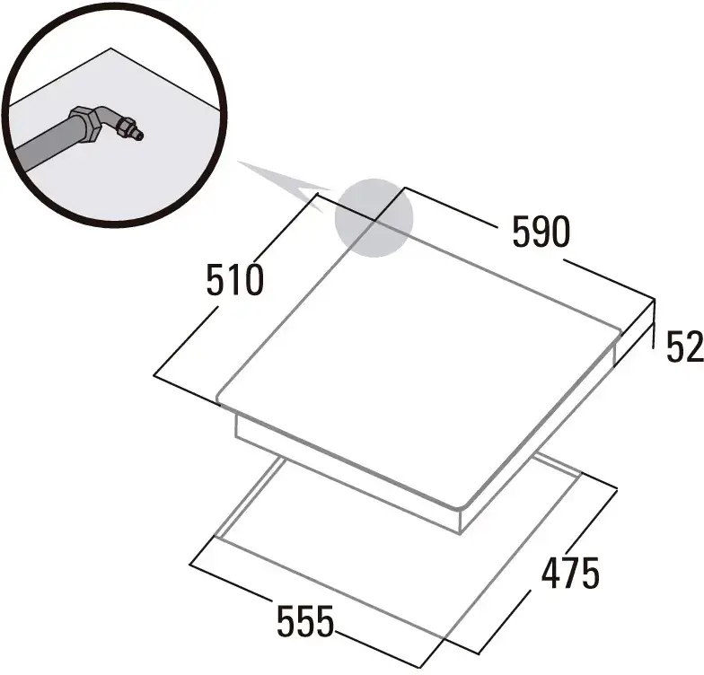 Варочная поверхность газовая Cata CCI 6031 BK - фото - №4